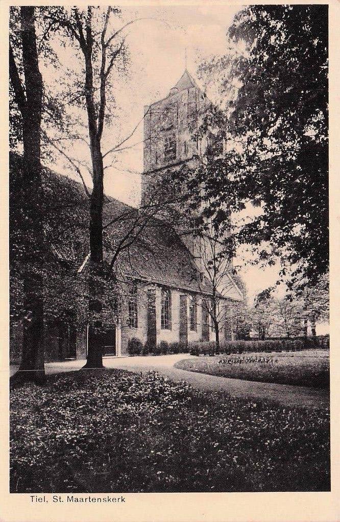 Tiel - St.Maartenskerk (gel. 1938), Verzenden, 1920 tot 1940, Gelopen, Gelderland