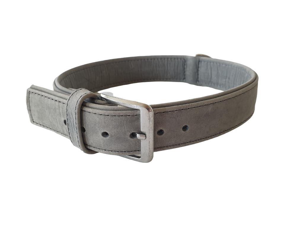 KARLIE Buffalo Halsband Kalfsleder Blauw Nek 57-66 cm KOOPJE, Dieren en Toebehoren, Ophalen of Verzenden, Handgemaakt, Nieuw
