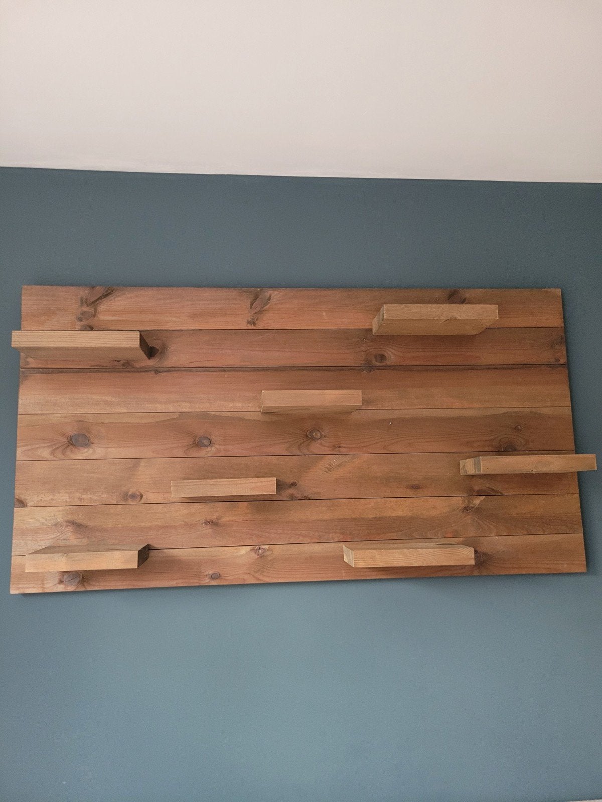 steigerhouten wandbord, Ophalen, Gebruikt