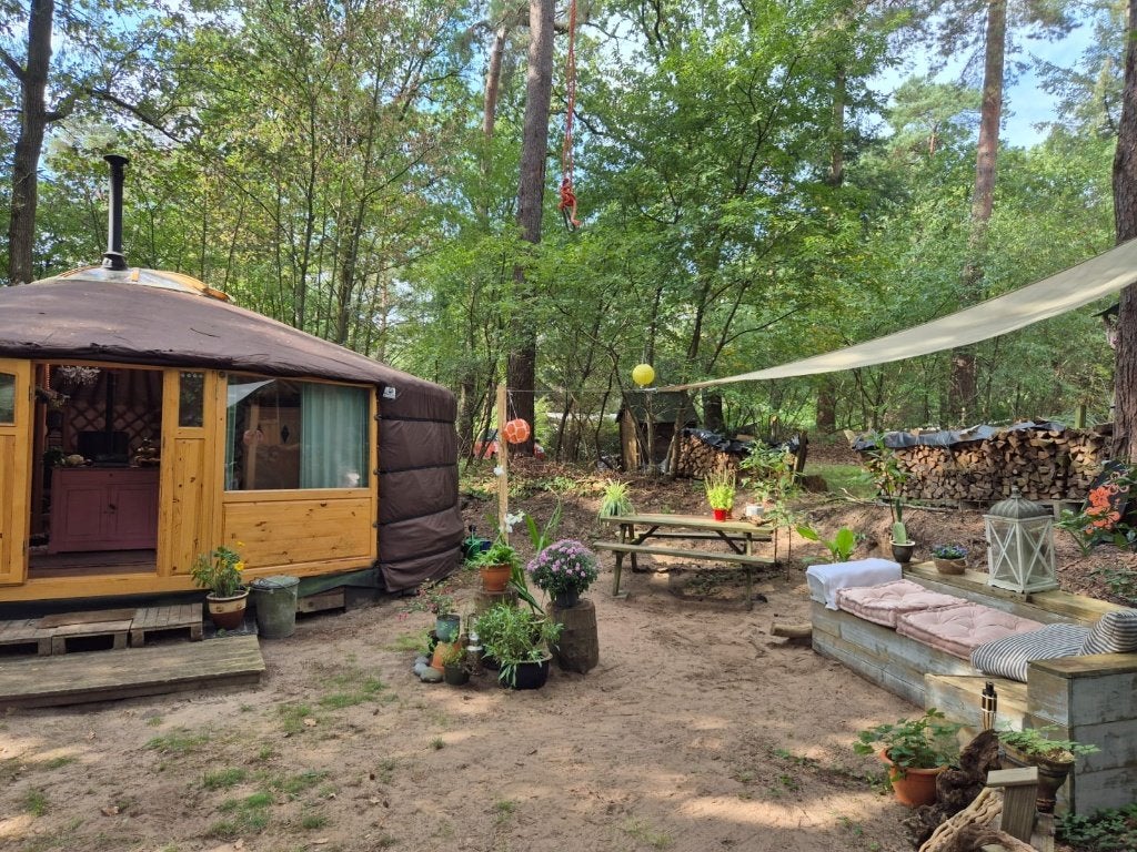 Unieke yurt te koop met permanente sta plek in Soest, Ophalen, Gebruikt, Tot en met 2