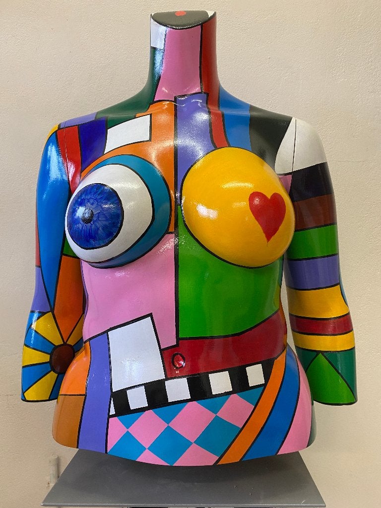 beschilderde torso, Ophalen, Nieuw, Kunststof, Modern