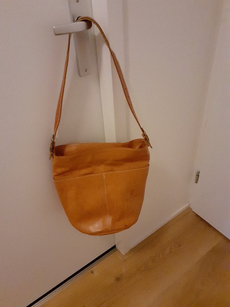 Tas schoudertas shopper leer tuigleer Ruitertassen, Overige merken, Bruin, Verzenden, Zo goed als nieuw