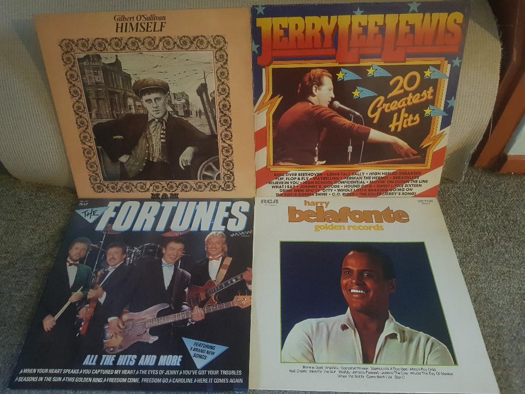4  LP Gilbert O'Sullivan, Jerry L Lewis, Belafonte, Fortunes, Gebruikt, Ophalen of Verzenden, 1970 - 1979, 12 inch