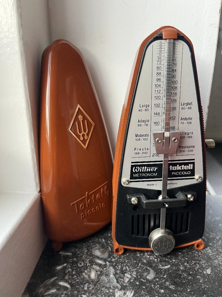 Taktell Piccolo Metronoom kastanjebruin | Wittner 836, Ophalen of Verzenden, Zo goed als nieuw, Overige instrumenten
