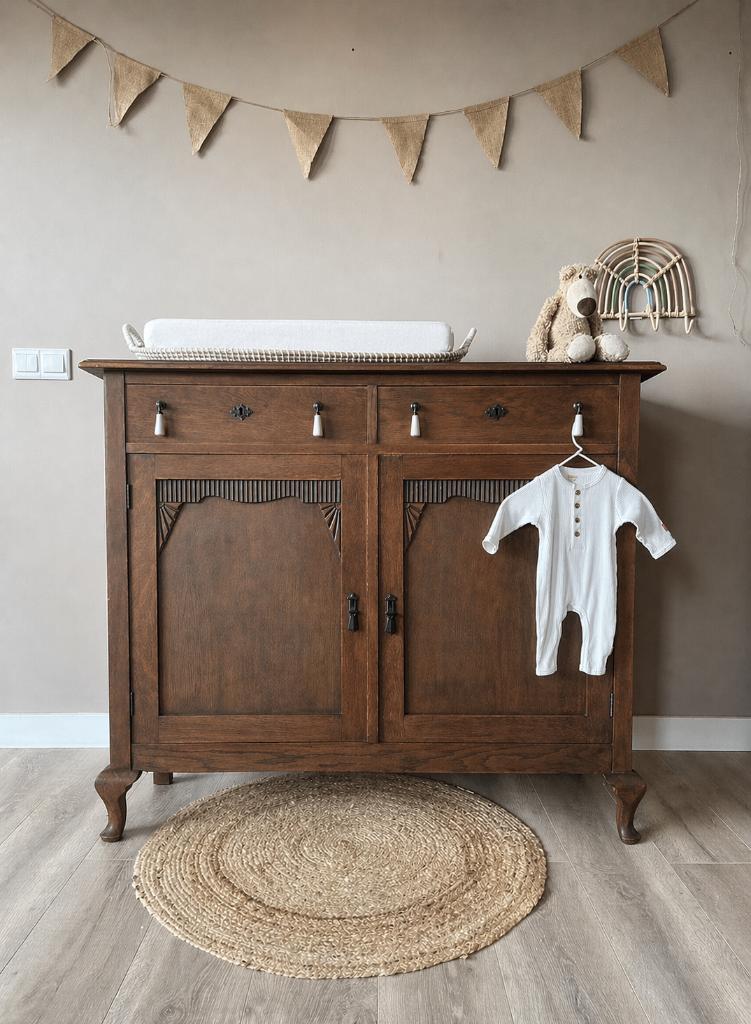Vintage sierlijke commode dressoir hout Nova, Kinderen en Baby's, Kinderkamer | Commodes en Kasten, Gebruikt, Josièfine Vintage Line