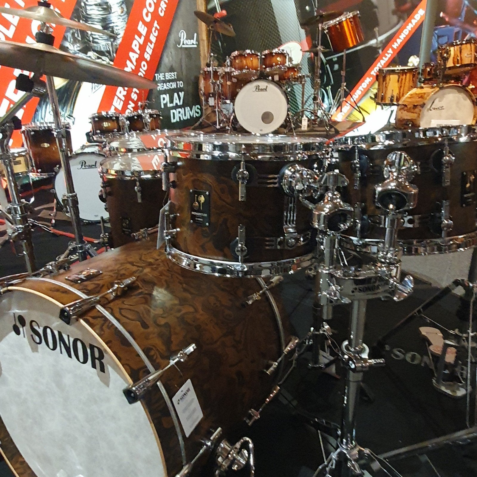 Sonor Momentum maple in Californië Burl, Muziek en Instrumenten, Ophalen of Verzenden, Nieuw, Sonor
