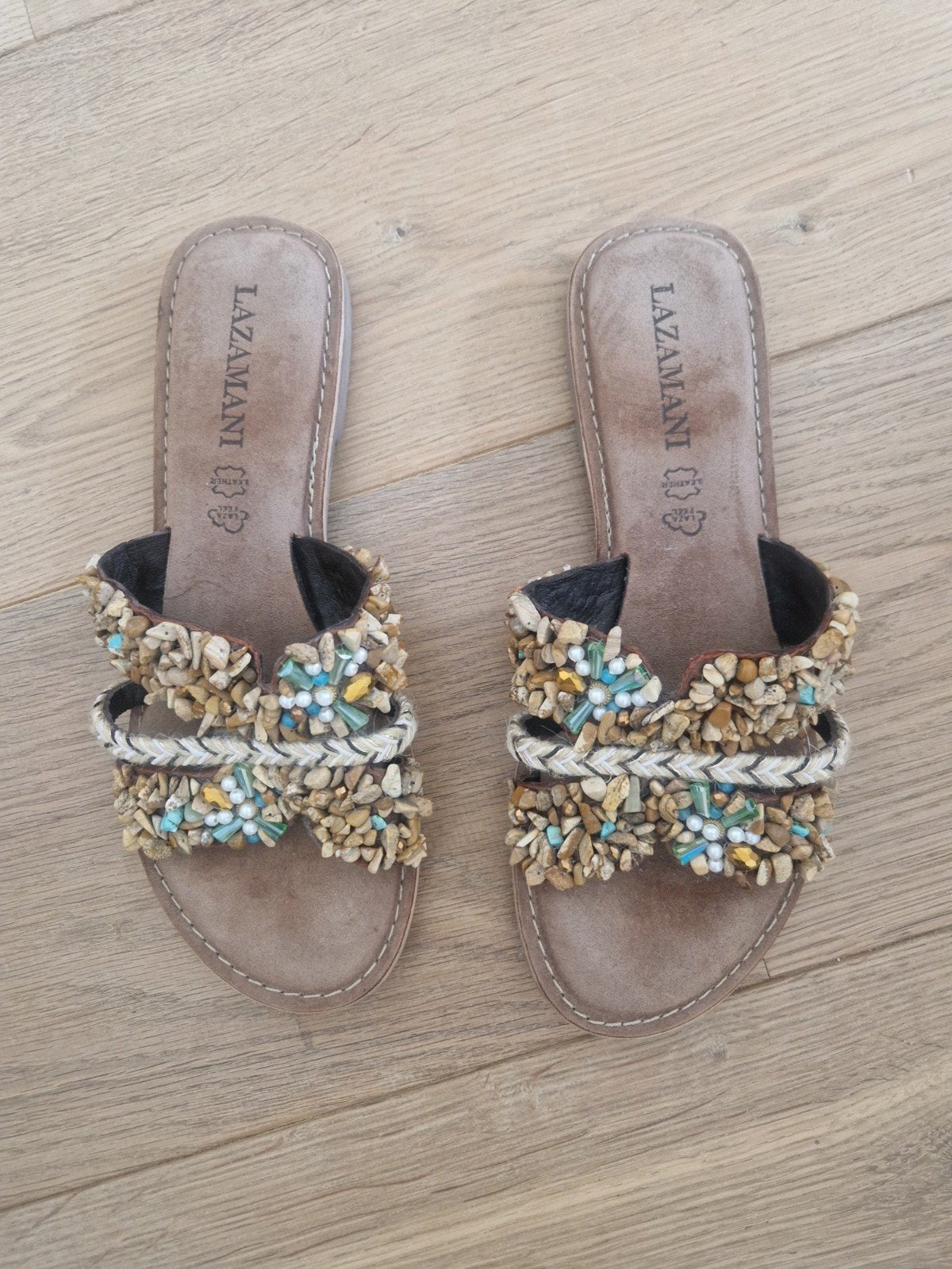 Prachtige slippers met pailletten, Lazamani, Ophalen of Verzenden, Nieuw