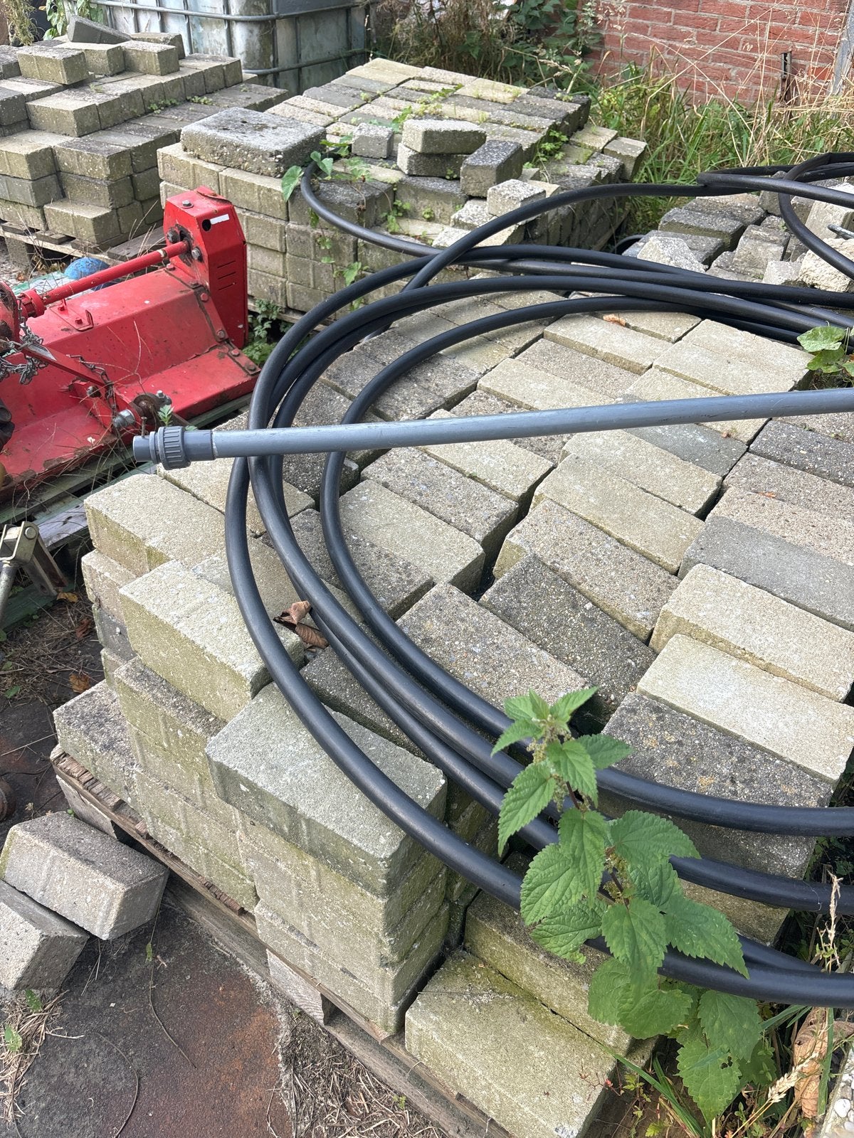 Stenen bestrating tegels, Tuin en Terras, Gebruikt, Ophalen of Verzenden, 10 m² of meer, Beton