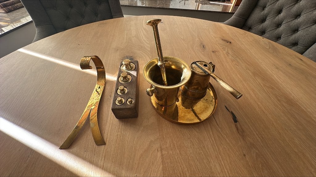 Antieke messing  koperen accessoires decoratief vintage lot, Antiek en Kunst, Ophalen of Verzenden