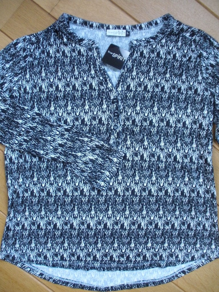 TRUE SPIRIT t- shirt bloes zwart wit maat XL - nieuw -, Wit, Maat 46/48 (XL) of groter, Nieuw, Ophalen of Verzenden