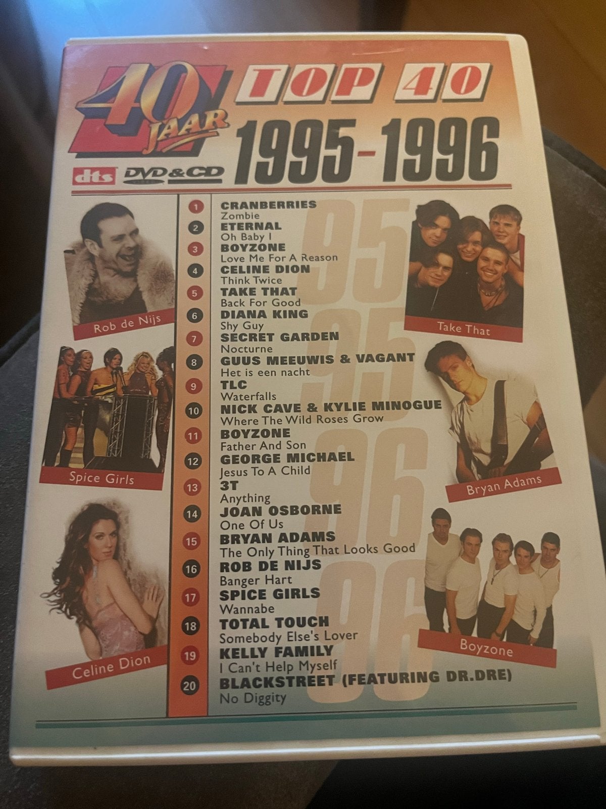 40 Jaar Top 40: 1995-1996 DVD & CD - Diverse Artiesten, Cd's en Dvd's, Alle leeftijden, Nederlands, Ophalen of Verzenden, Muziekvideo's