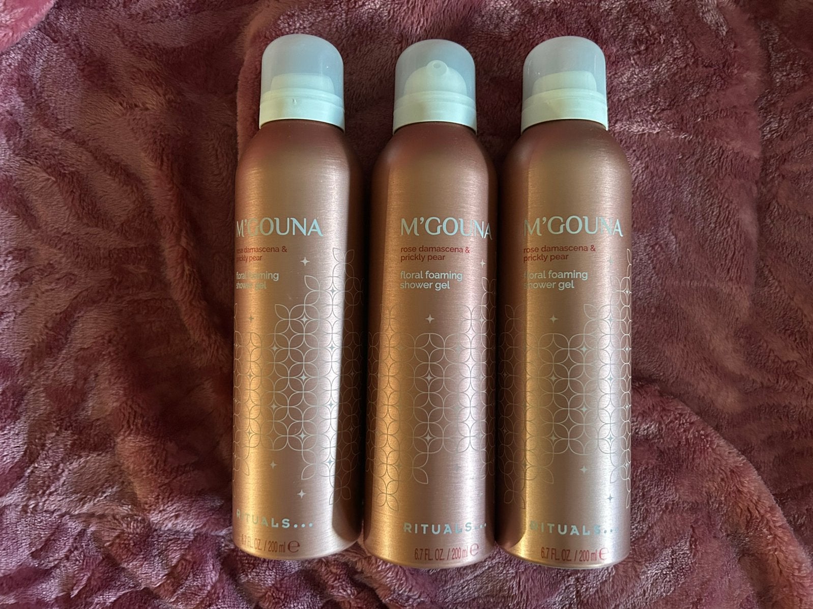 M'Gouna showergel 3 stuks, Ophalen of Verzenden, Nieuw, Bad & Douche