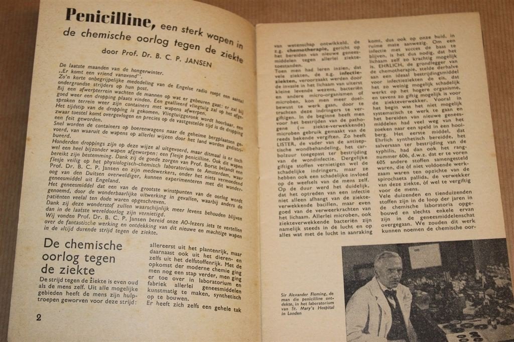 Maart 1945 [1946] — Penicilline Tegen Ziekte —Vintage Boekje, Ophalen of Verzenden, Gelezen