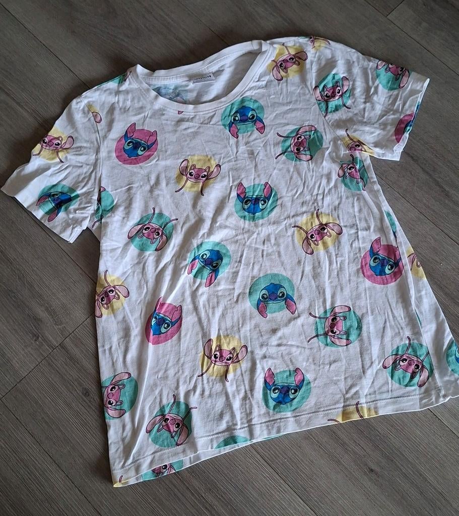 Stitch t-shirt 164, Ophalen of Verzenden, Zo goed als nieuw, Meisje