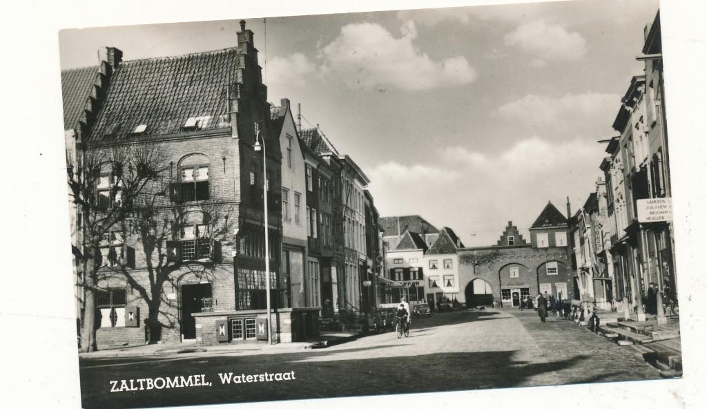 9706 Zaltbommel Waterstraat, Verzamelen, Ophalen of Verzenden, 1940 tot 1960, Gelderland