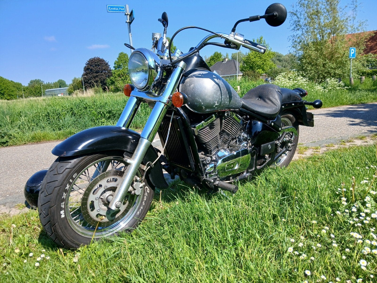 Kawasaki VN800 Classic Chopper, Motoren, 2 cilinders, Particulier, Meer dan 35 kW, Handgeschakeld