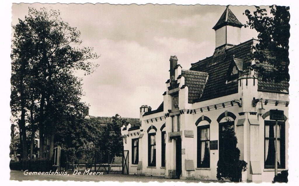 4 / DE MEERN : Gemeentehuis, Verzamelen, Ansichtkaarten | Nederland, Verzenden, 1960 tot 1980, Ongelopen, Utrecht