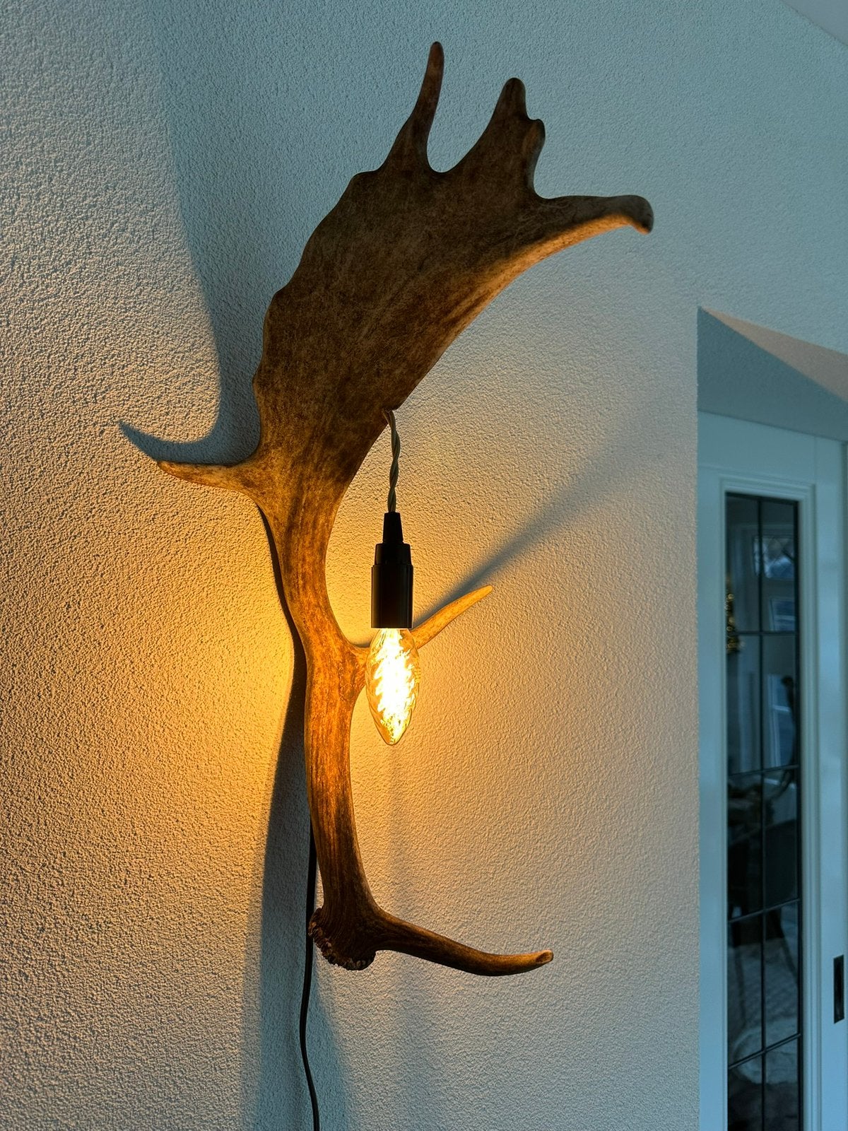 Geweien geweienlamp jacht Veluwe geweien edelhert wandlamp.i, Huis en Inrichting, Lampen | Wandlampen, Ophalen of Verzenden, Nieuw