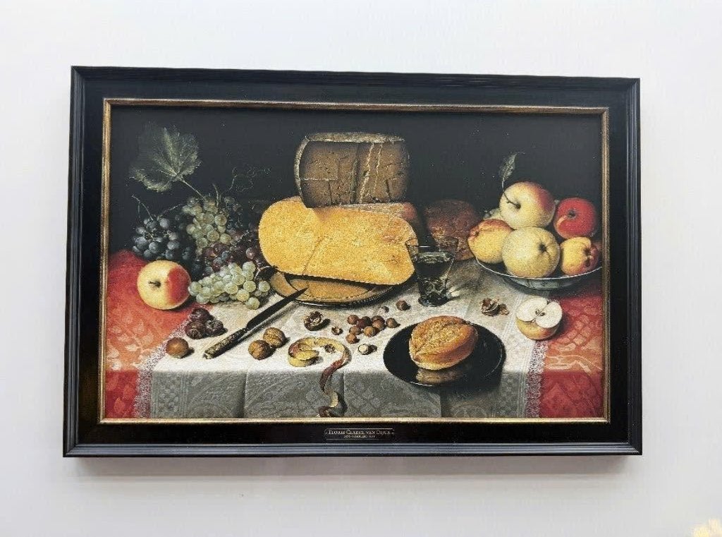 Replica Floris Claesz. van Dijck | Professioneel ingelijst, Antiek en Kunst, Kunst | Schilderijen | Klassiek, Ophalen, Bijzondere lijst