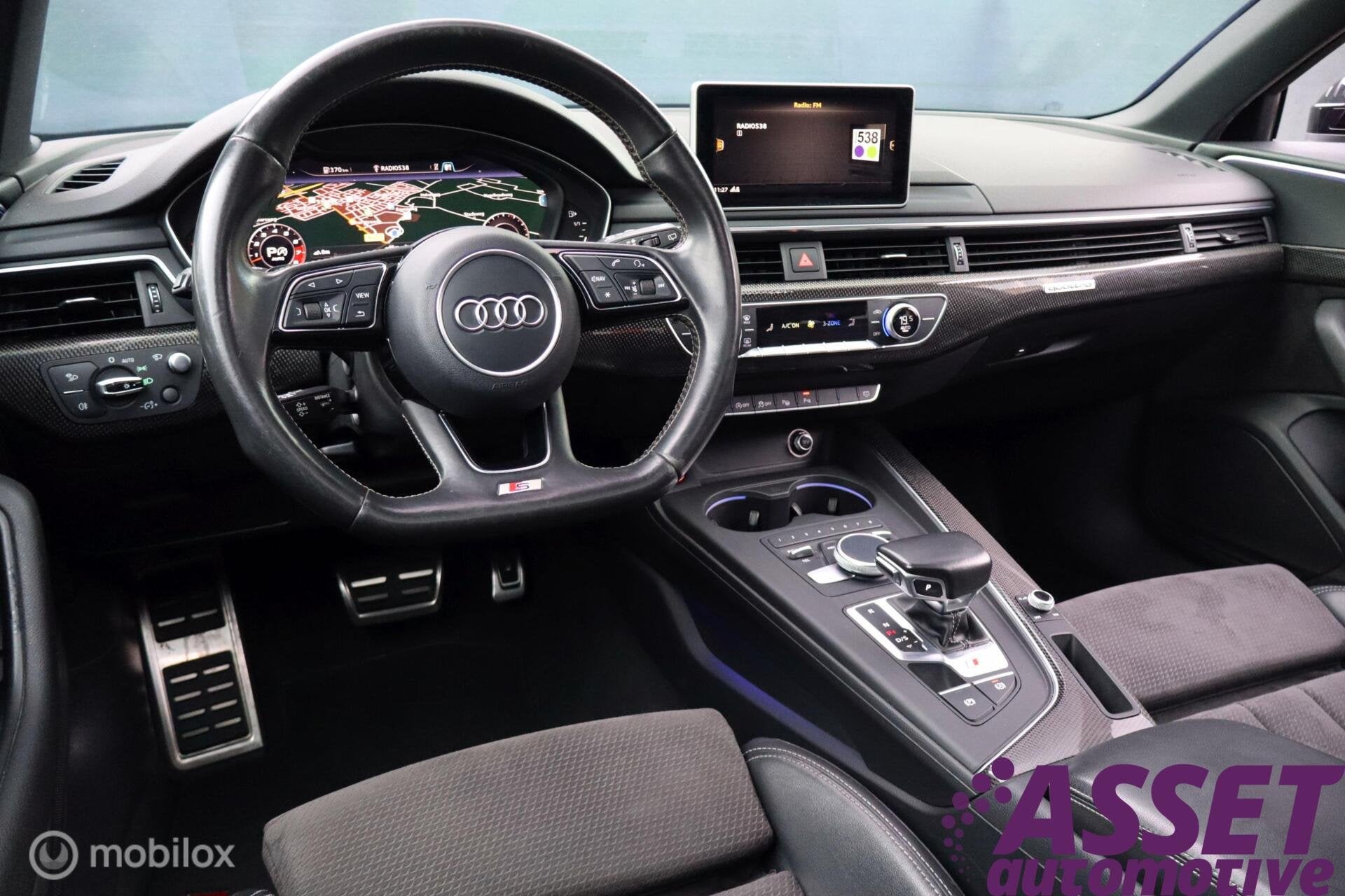 Audi S4 Avant 3.0 TFSI quattro Pro Line+ pano/adaptive/360, Auto's, Gebruikt, 2995 cc, 1650 kg, Zwart