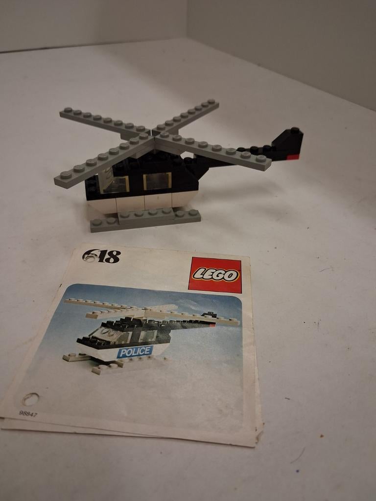Lego 618 politie helicopter, Gebruikt, Lego, Ophalen of Verzenden, LEGOLAND