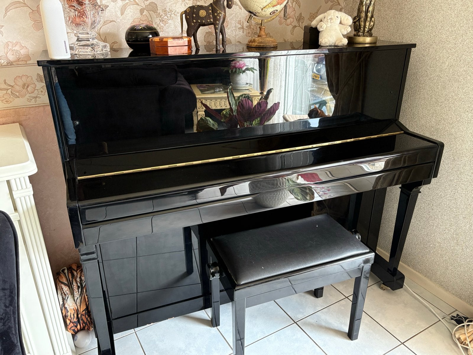 Carl Schmidt Piano - Zwart Hoogglans, Muziek en Instrumenten, Piano's, Ophalen, Zwart, Zo goed als nieuw, Piano