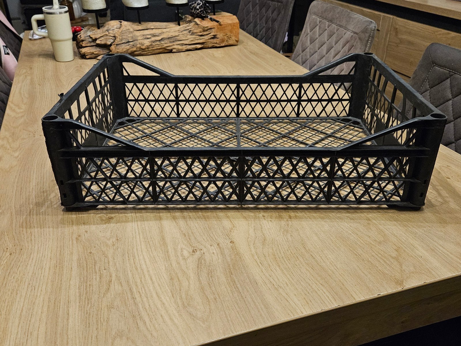 Zwarte plastic kratten 60x40x15cm, Ophalen, Gebruikt, 40 tot 60 cm, 50 tot 75 cm