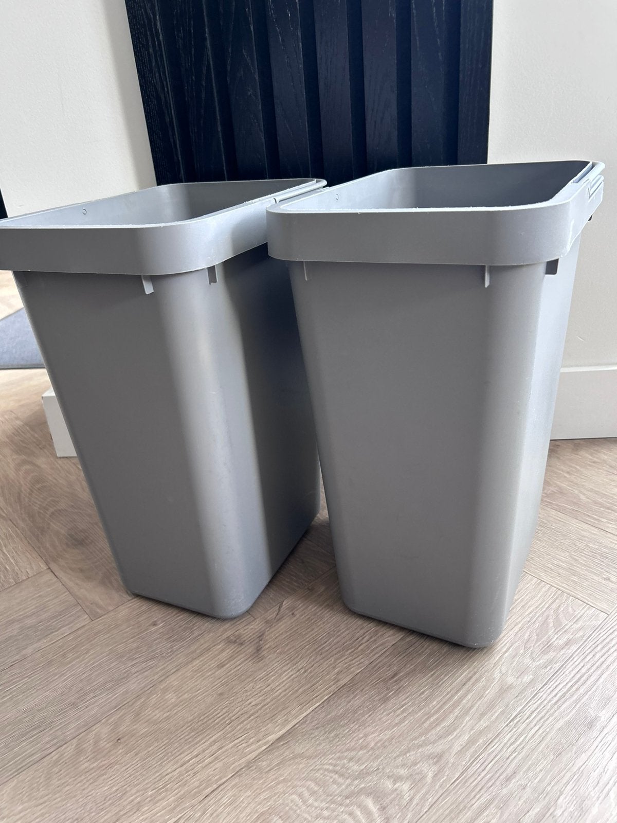 Twee prullenbakken Ikea, Ophalen, Zo goed als nieuw, Kunststof