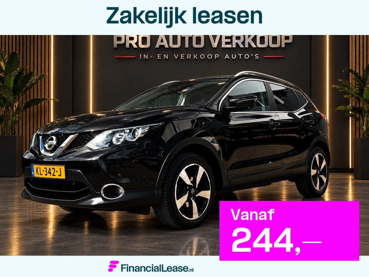 Nissan Qashqai 1.2 Connect Edition 3d cam_Trekh_Panoramadak, Gebruikt, 4 cilinders, 116 pk, Zwart