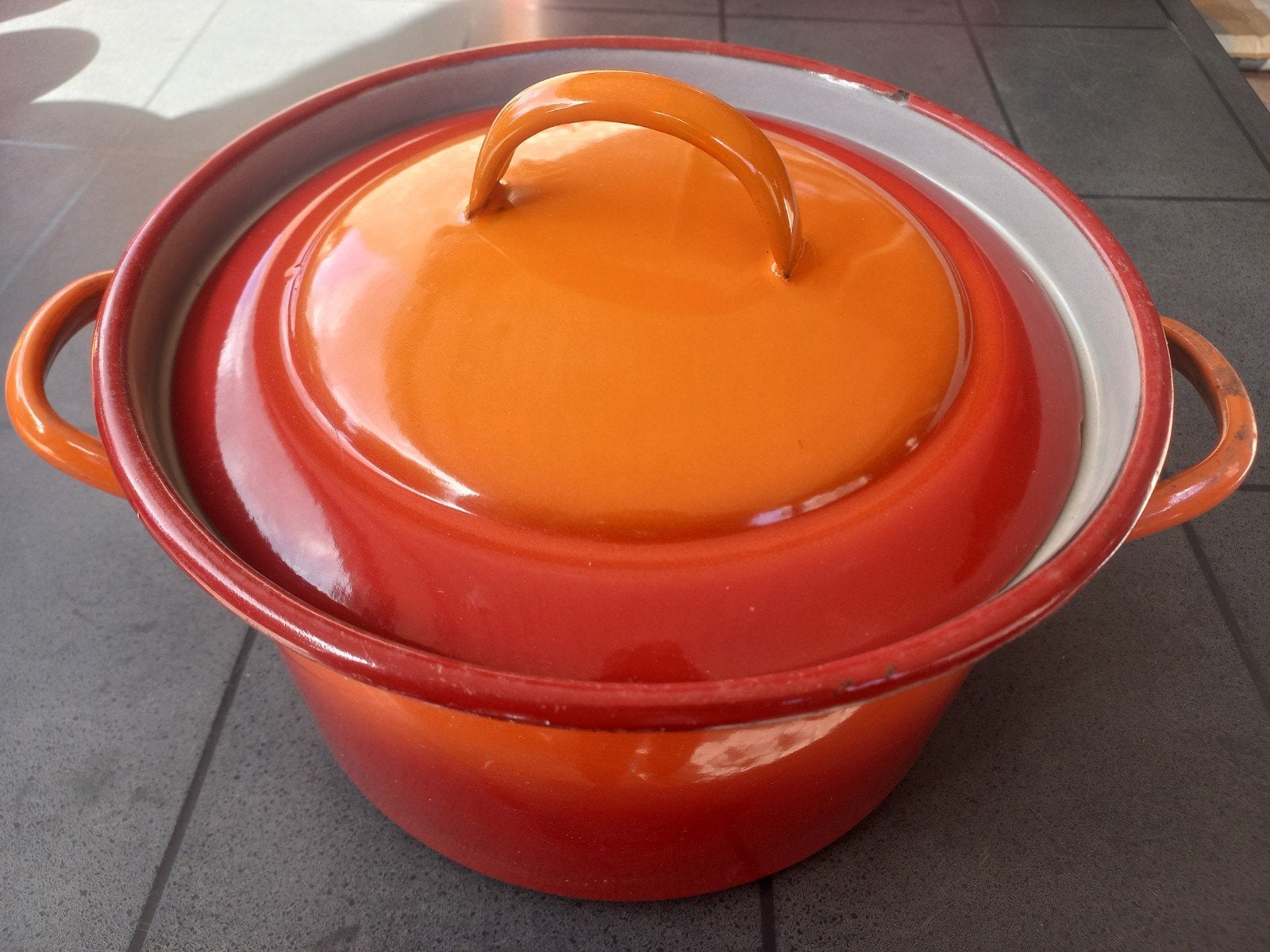 leuke brocante emallie set, Ophalen of Verzenden