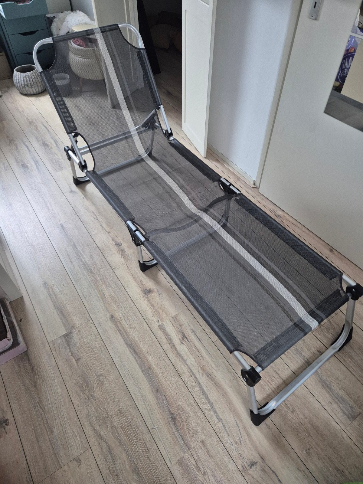 Stretcher, Tuin en Terras, Ophalen, Zo goed als nieuw, Kunststof, Inklapbaar