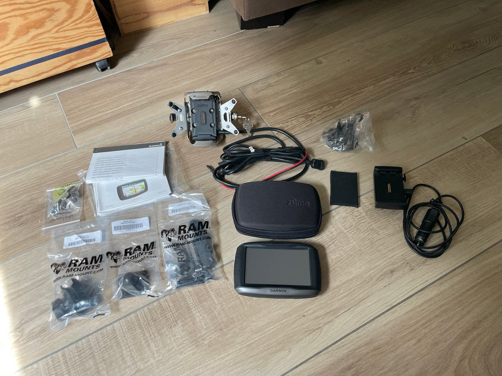 Garmin Zumo 595LM met Touratech houder, Ophalen of Verzenden, Gebruikt