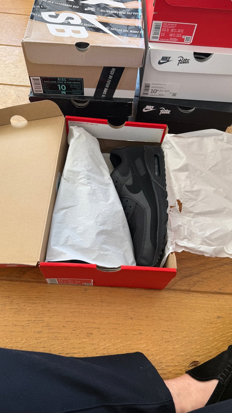 Nike Air Max 90 Recraft Triple Black, Ophalen of Verzenden, Nieuw, Zwart, Sneakers of Gympen