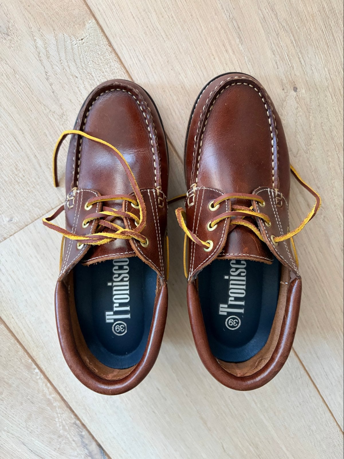 Tronisco Leren Bootschoenen - Maat 39 (NIEUW IN DOOS), Ophalen of Verzenden, Nieuw, Bruin, Overige typen