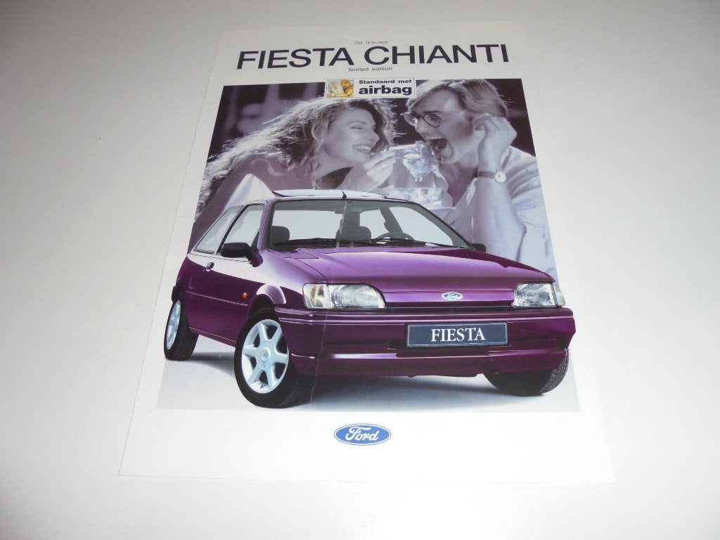 brochure Ford Fiesta Chianti  1996, Ophalen of Verzenden, Gelezen, Ford