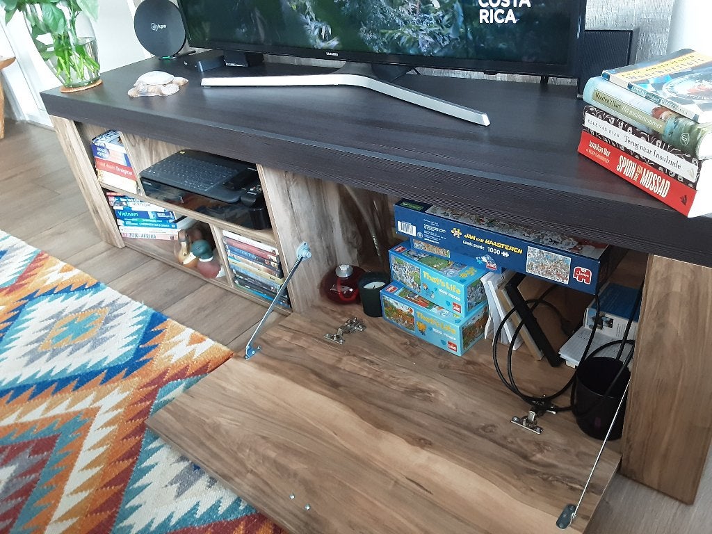 Tv kastje breed en laag gratis, Ophalen, Gebruikt, 150 tot 200 cm, Minder dan 100 cm