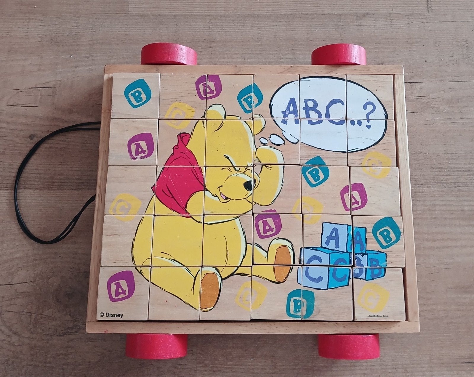 Blokkenwagen Winni the Pooh, Ophalen of Verzenden