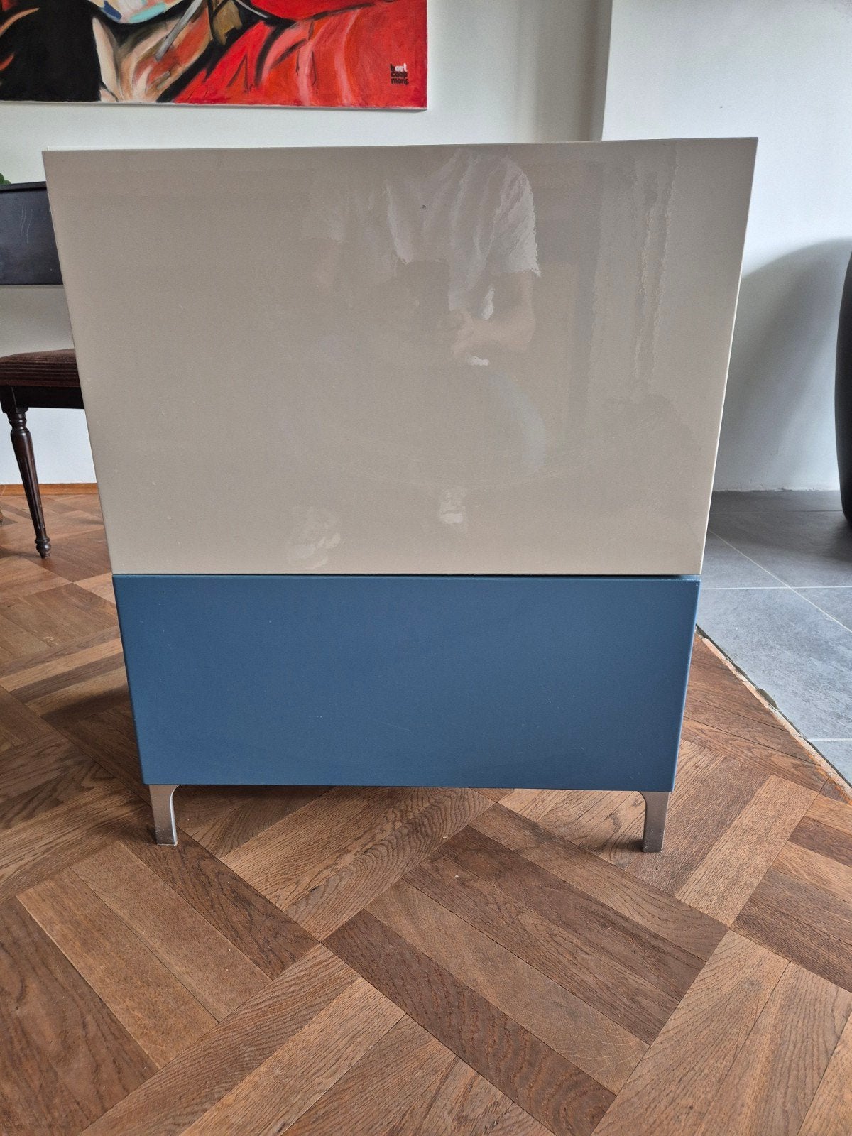 Ikea kastje met lade en deurtje - 60x42x74 cm, Ophalen, Gebruikt, Met lade(s), 50 tot 100 cm