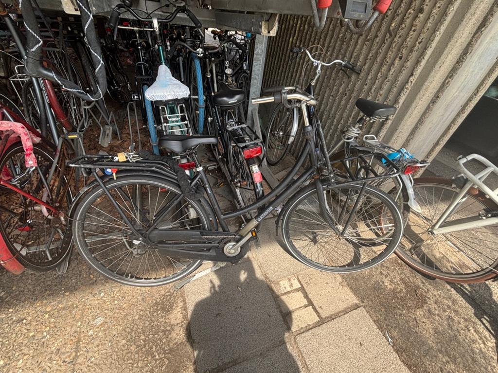Omafiets Batavus incl rem en slot, Fietsen en Brommers, Fietsen | Dames | Omafietsen, Terugtraprem, Versnellingen, Zo goed als nieuw
