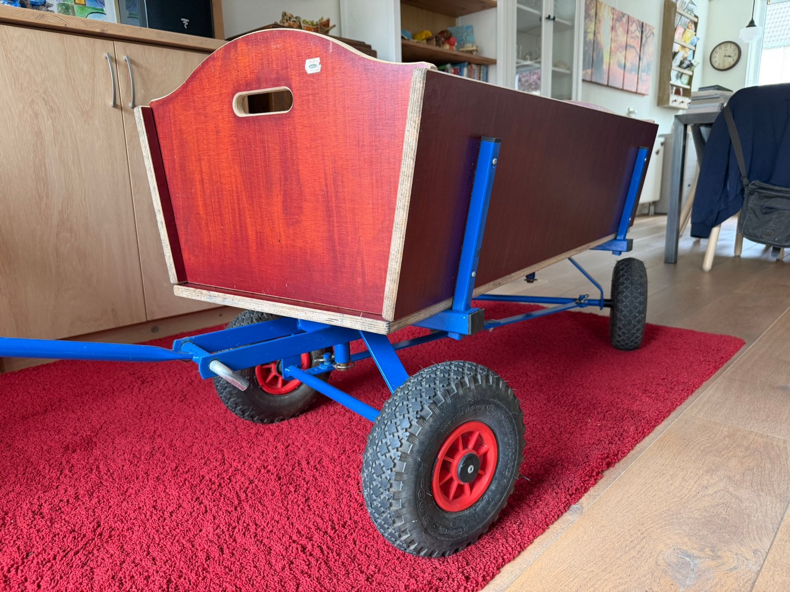 Grote houten bolderkar (merk Berg), Caravans en Kamperen, Bolderkarren, Ophalen