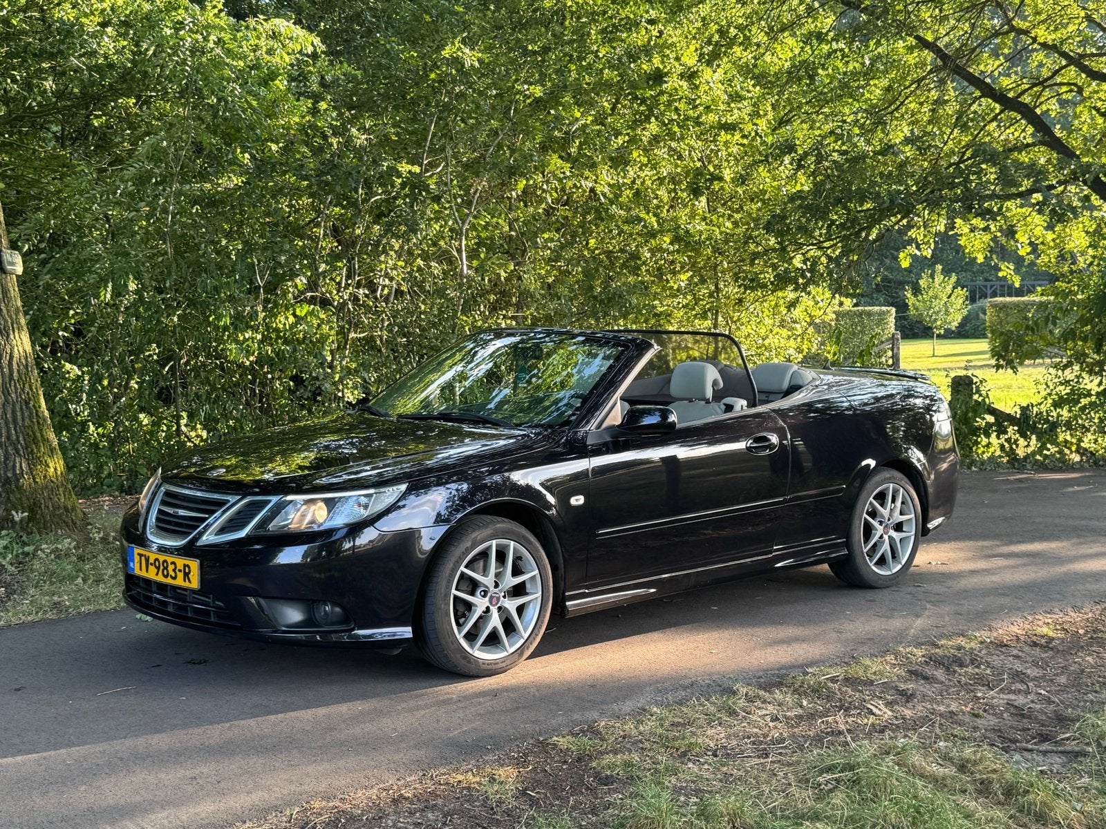 Saab 9-3 Cabrio 1.8t (2009) – Nieuw cabriodak, Auto's, Saab, 1998 cc, Beige, 4 cilinders, Cabriolet