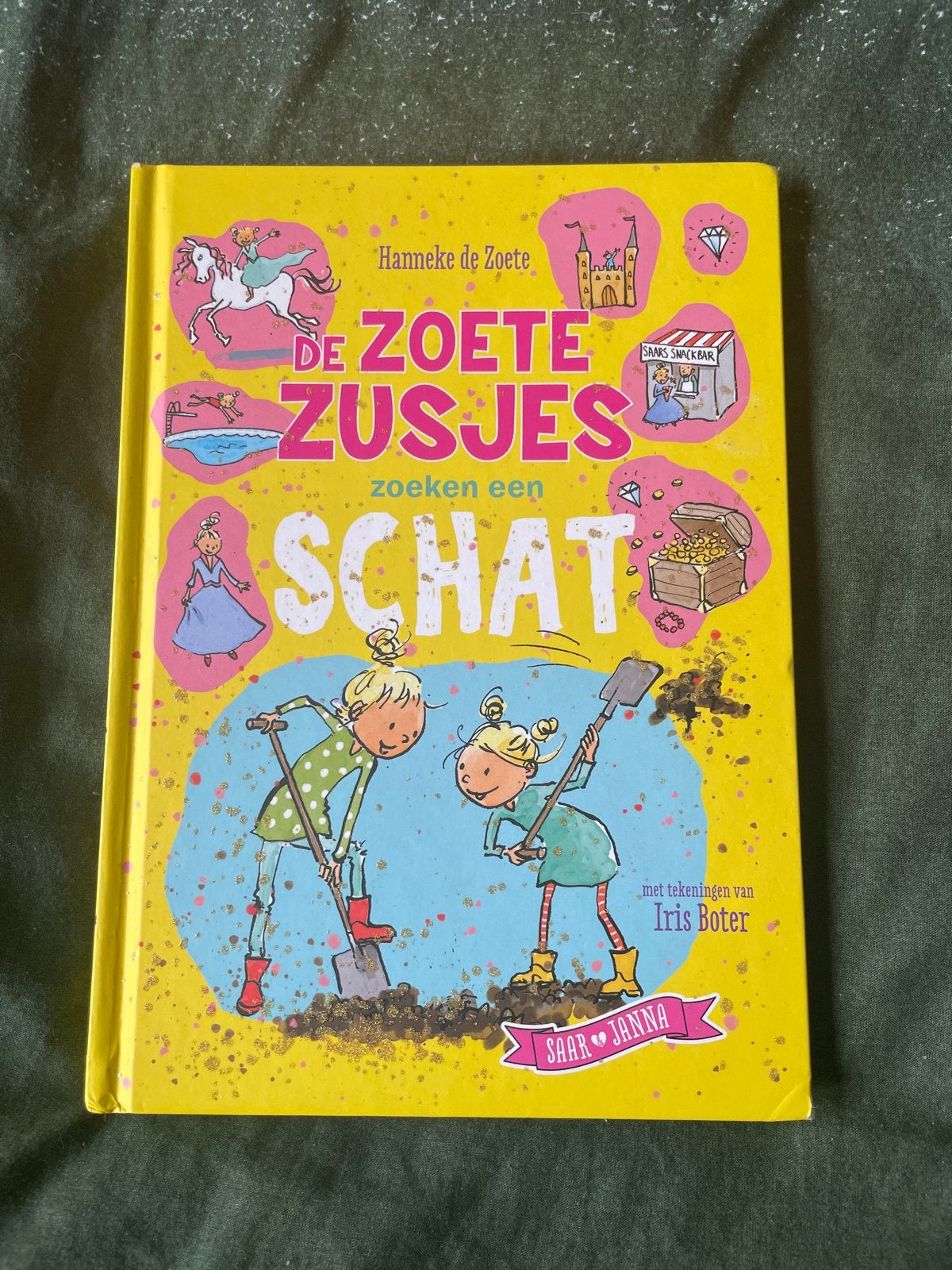 Hanneke de Zoete - De Zoete Zusjes zoeken een schat, Ophalen, Fictie algemeen, Zo goed als nieuw, Hanneke de Zoete