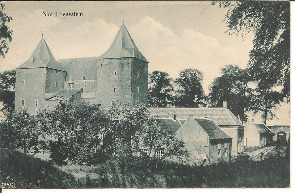 Poederoijen  Slot Loevestein., Ophalen of Verzenden, 1920 tot 1940, Gelopen, Gelderland
