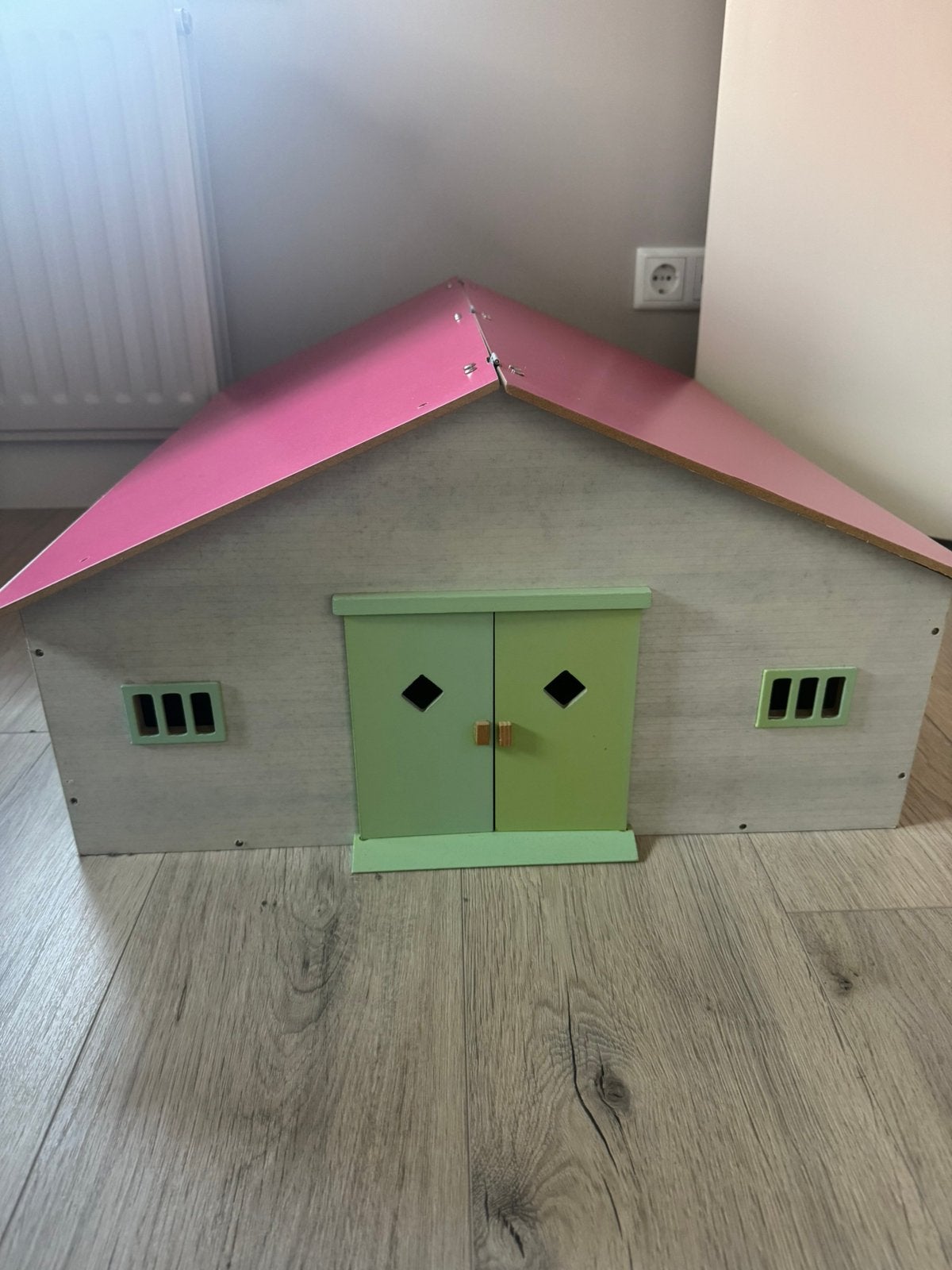 Kids Globe Paardenstal Roze met 7 Boxen, Kinderen en Baby's, Speelgoed | Poppenhuizen, Ophalen, Gebruikt, Poppenhuis
