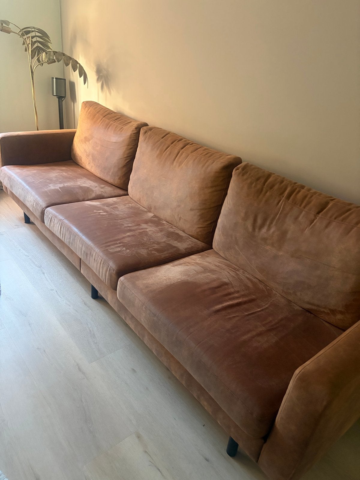 Collin bank Leenbakker, Huis en Inrichting, Banken | Bankstellen, Ophalen, 250 tot 300 cm, Gebruikt, Driepersoons