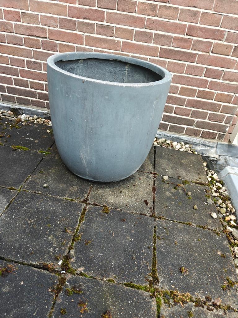 Grote pot 46 cm binnen diameter, Tuin en Terras, Ophalen, Steen, Gebruikt, Rond