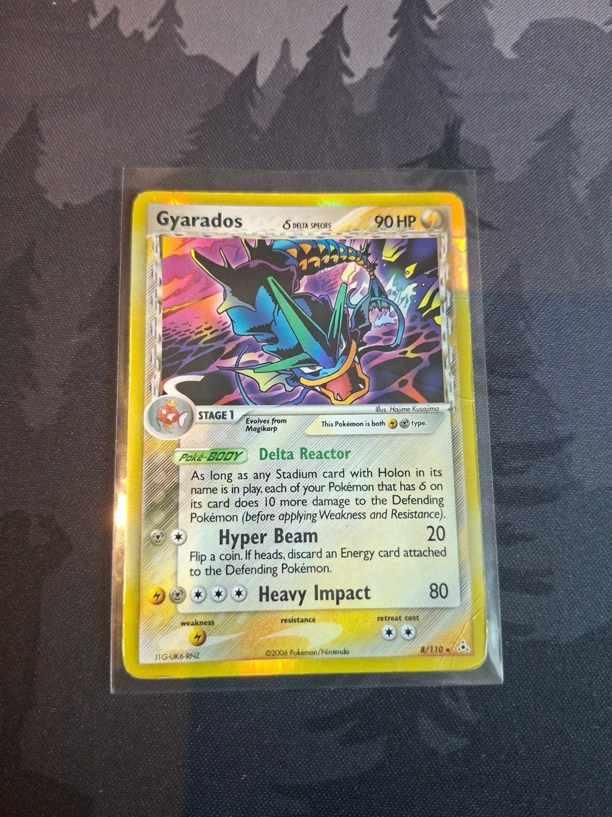 Gyarados 8/110, Ophalen of Verzenden, Gebruikt, Losse kaart