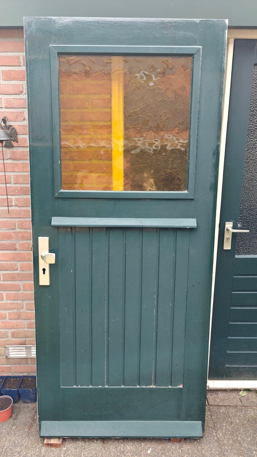 !!GRATIS GOEDE VOORDEUR!!, Doe-het-zelf en Verbouw, Deuren en Horren, Gebruikt, 80 tot 100 cm, Ophalen of Verzenden, Buitendeur