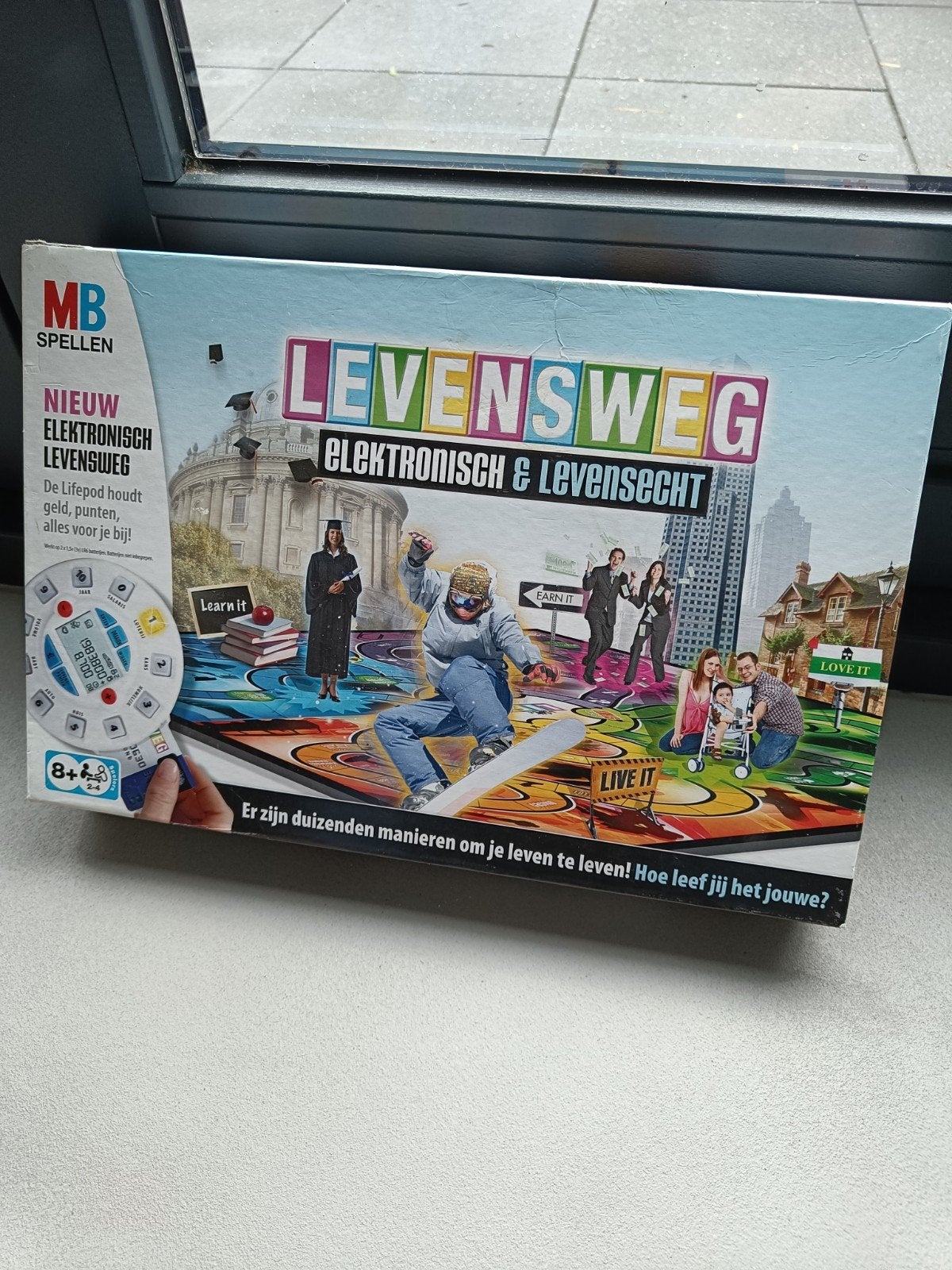 Levensweg Elektronisch & Levensecht bordspel, Hobby en Vrije tijd, Drie of vier spelers, Ophalen of Verzenden, Gebruikt, MB Spellen