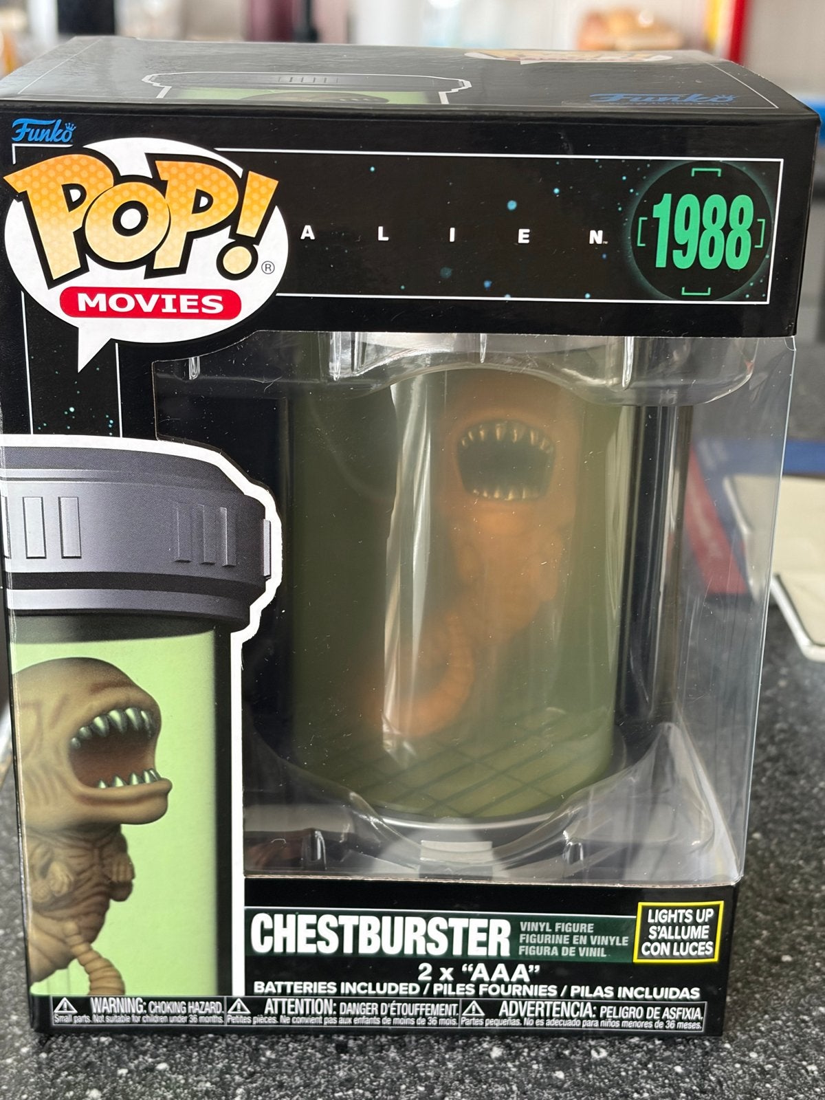Funko Pop! Movies Alien Chestburster 1988 - Lichtgevend, Ophalen of Verzenden, Nieuw